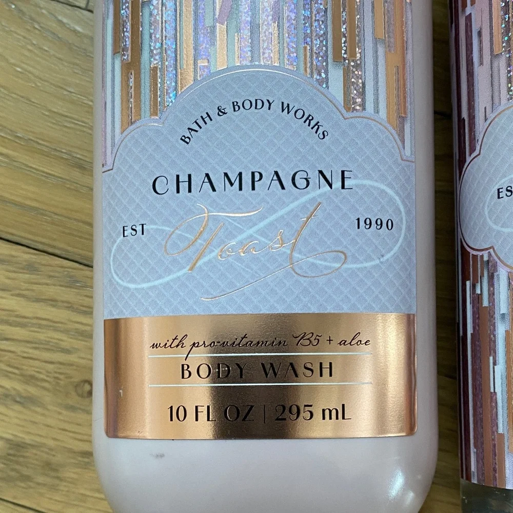 Bath & Body Works Champagne Toast Body Care Trio - Pink and White - Picture 3 of 8